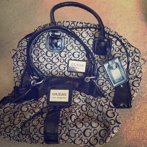 Guess overnight bag with matching purse